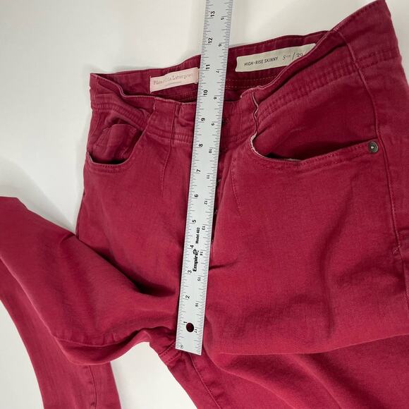 Pilcro and the Letterpress Anthropologie High Rise Skinny Button Fly Pants 29 - Picture 11 of 11